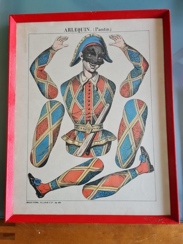 Arlequin stampa acquerellata - arlequin,