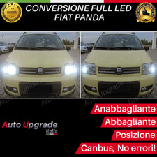 KIT FARI LED PER FIAT PANDA 169 ANABBAGLIANTI ABBAGLIANTI H4 LUCI POSIZIONE T10