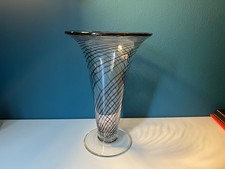 vaso in vetro di murano firmato