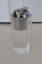 Accendino da tavolo RONSON anni 70 Plexiglass design Vintage 70s Gas Lighter