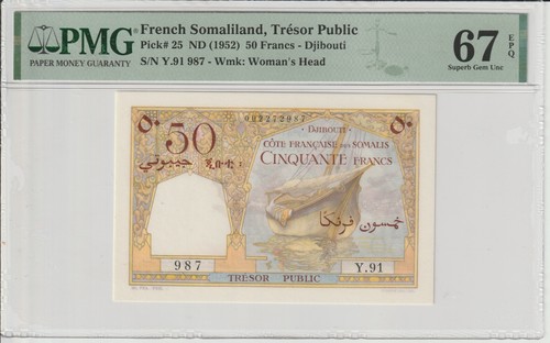French somaliland francs - 50,