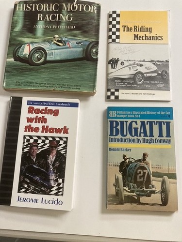 Four auto racing books - racing,