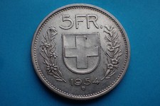 Svizzera, 5 Franchi 1954 B