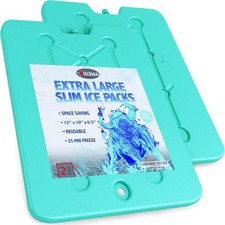 XL Large Cooler Ice Pack - Impacchi di ghiaccio secco riutilizzabili a lunga durata, 10X13 pollici, 25 M