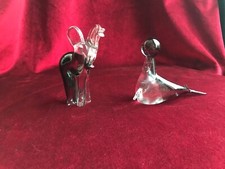 Coppia di sculture in vetro - elefante e foca - vetrai Nason Murano anni '80 