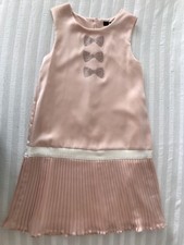 Abito HARRODS rosa conchiglia e Swarovsky per bambina di 8 anni