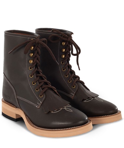 Stivaletti western cuoio - stivaletti,