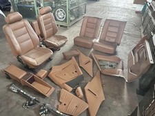 Tappezzeria sedili mercedes w124 Coupè ant e post pelle marrone poggiatesta post