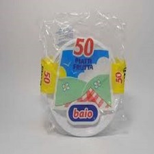 36 CONFEZIONI PIATTI PLASTICA BIANCHI MONOUSO DESSERT USA E GETTA 