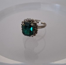 Anello Vintage Vetro Verde