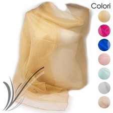 Stola donna elegante cerimonia coprispalle da matrimonio per abito da sera seta