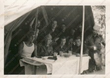 1939 SAN CIPRIANO PICENTINO mensa Ufficiali Compagnia Mitraglieri Foto militare