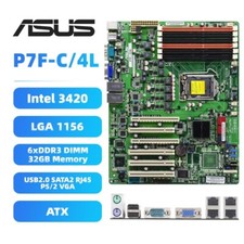 Asus LGA1156 scheda madre P7F-C/4L Intel 3420 DDR3 per quad/dual core Intel Xeon