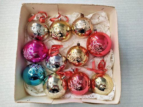 Set ornamenti vetro - vetro, natale