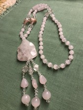 Collana Vintage Quarzo Rosa