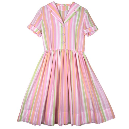 Abito vintage rosa verde - , a