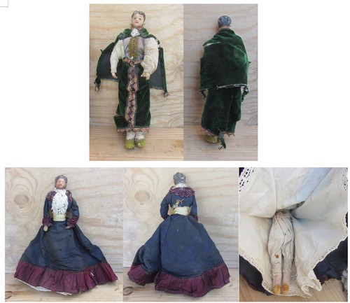 Coppia personaggi presepe