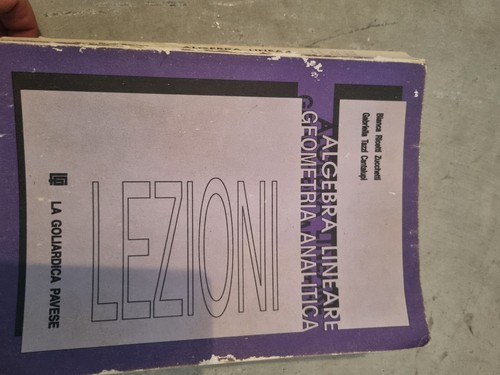 Libro algebra lineare e - -,