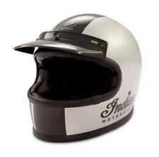 Casco crash full-face argento