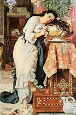 Isabella e il vaso di basilio di William Holman Hunt Giclée stampa artistica spedizione gratuita
