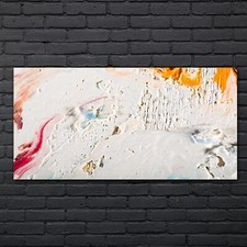 Painting Abstract Glass Print