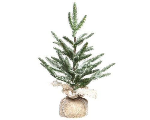 Mini albero innevato con base - albero,