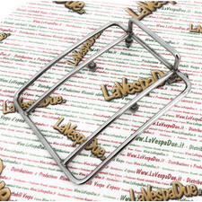 Portapacchi posteriore LAMBRETTA 125 150 LI 2° 175 TV 2° in acciaio inox 17 x 20