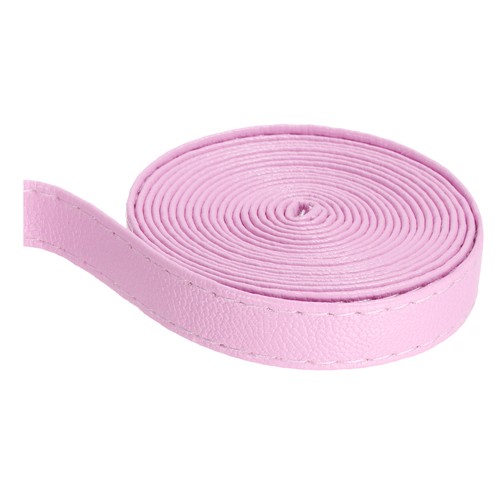 Pink leather strap - pink,