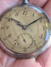 OROLOGIO DA TASCA CON SFERE PARTICOLATI ANNI '30 - FUNZIONANTE