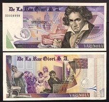 DE LA RUE GIORI  specimen