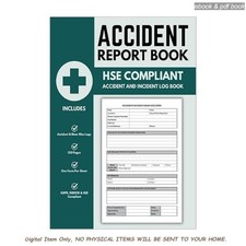 Accident report book - accident, hse
