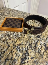 cintura marrone louis vuitton