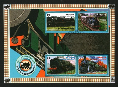 Foglio francobolli bequia - foglio, 2005