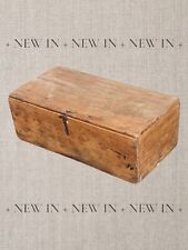 VECCHIO ANTICO CONTENITORE LEGNO VECCHIA CASSA CASSETTA LEGNO SCATOLA LEGNO L.38