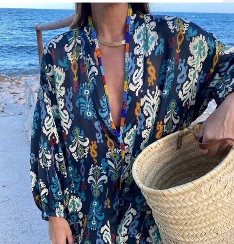 Splendido kimono zara blu navy - blu,