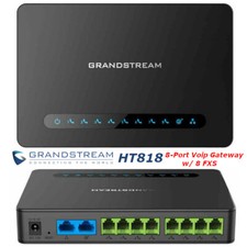 Grandstream HT818 - Gateway VoIP v2 con router NAT 8 FXS Gigabit