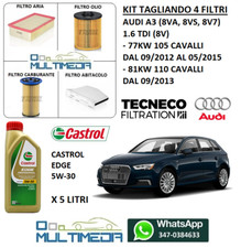 TAGLIANDO 4 FILTRI E 5LT OLIO