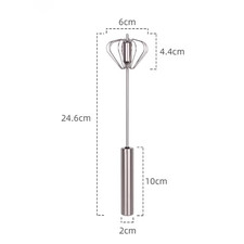 Frullino per Le Uova Semiautomatico Frusta per Uova in Acciaio Inossidabile Tipo