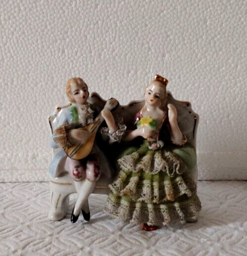 Ceramica coppia del 700 su - del,