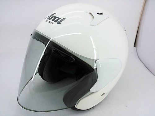 Casco jet arai szf bianco - casco,