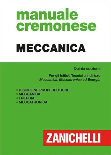Manuale cremonese meccanica - cremonese,