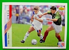 COBI JONES ,USA N.11-WORLD CUP USA 94 COLLECTIBLE CARD DELLA UPPER D.E.C.K.