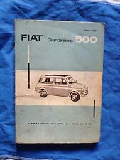 Fiat Giardiniera 500 Catalogo Parti Di Ricambio(prima Edizione)