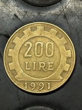 Moneta 200 Lire del 1991