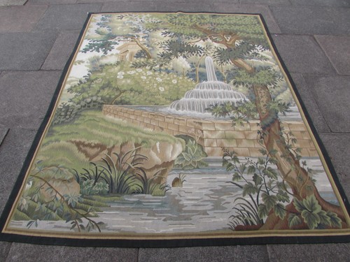 Arazzo aubusson vintage fatto - arazzo,