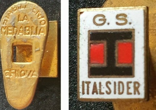 Distintivo calcio italsider - distintivo,
