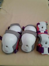 Set Protezioni per bambina Oxelo, ginocchia, gomiti, polsi,  Pattini Bici 