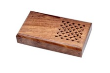 Portasigarette tascabile in legno adatto per fino a 4 pollici US