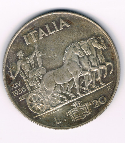 Lire 1936 vittorio emanuele - 1936,