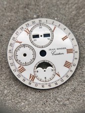 #1624 ORIG. JEAN SINGER CREATION 7751 VALJOUX CRONOGRAFO QUADRANTE 31,8mm